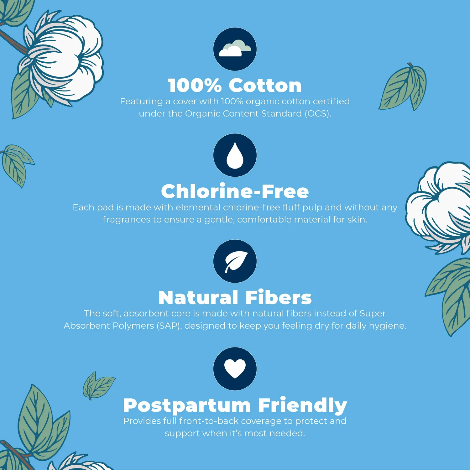 MaryRuth's Organic Cotton Cover bind natt super