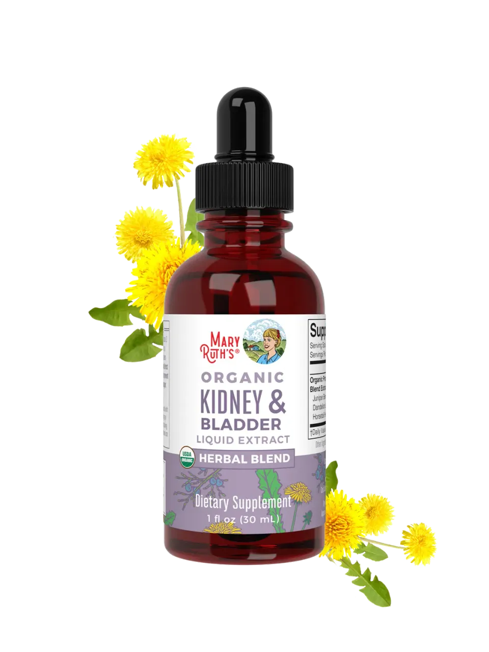 MaryRuth's Kidney Bladder urtedråper økologisk 30 ml