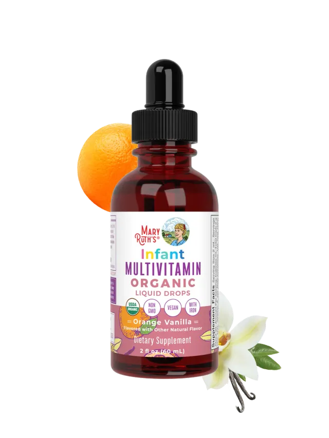 MaryRuth's Infant Multivitamin Iron dråper appelsin-vanilje