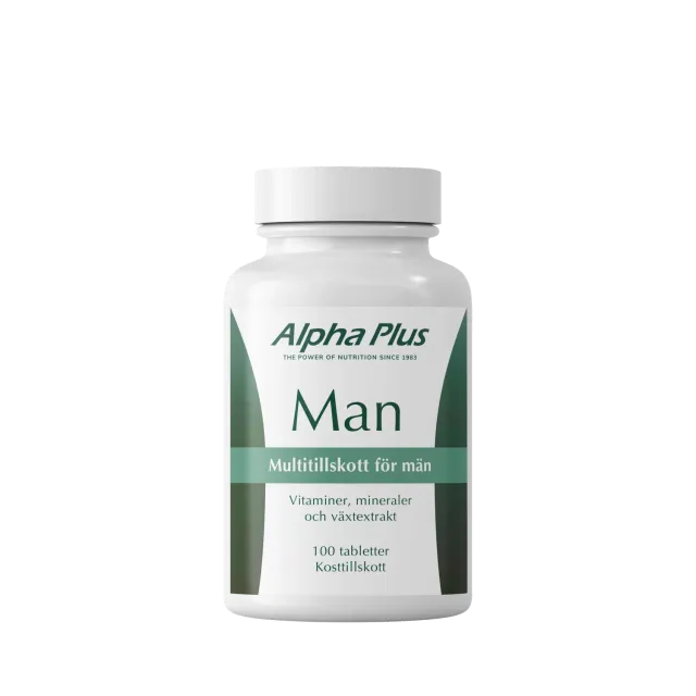 A+ Multivitamin Man multivitamin 100 tabletter menn