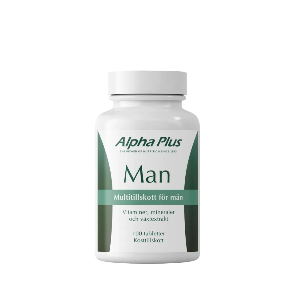 A+ Multivitamin Man multivitamin 100 tabletter menn