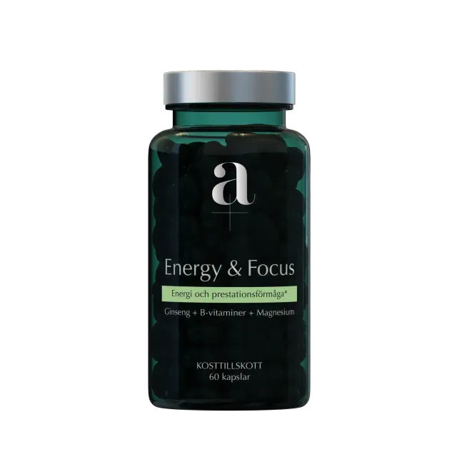 A+ Multivitamin Energy & Focus kapsler 60 stk energi B C