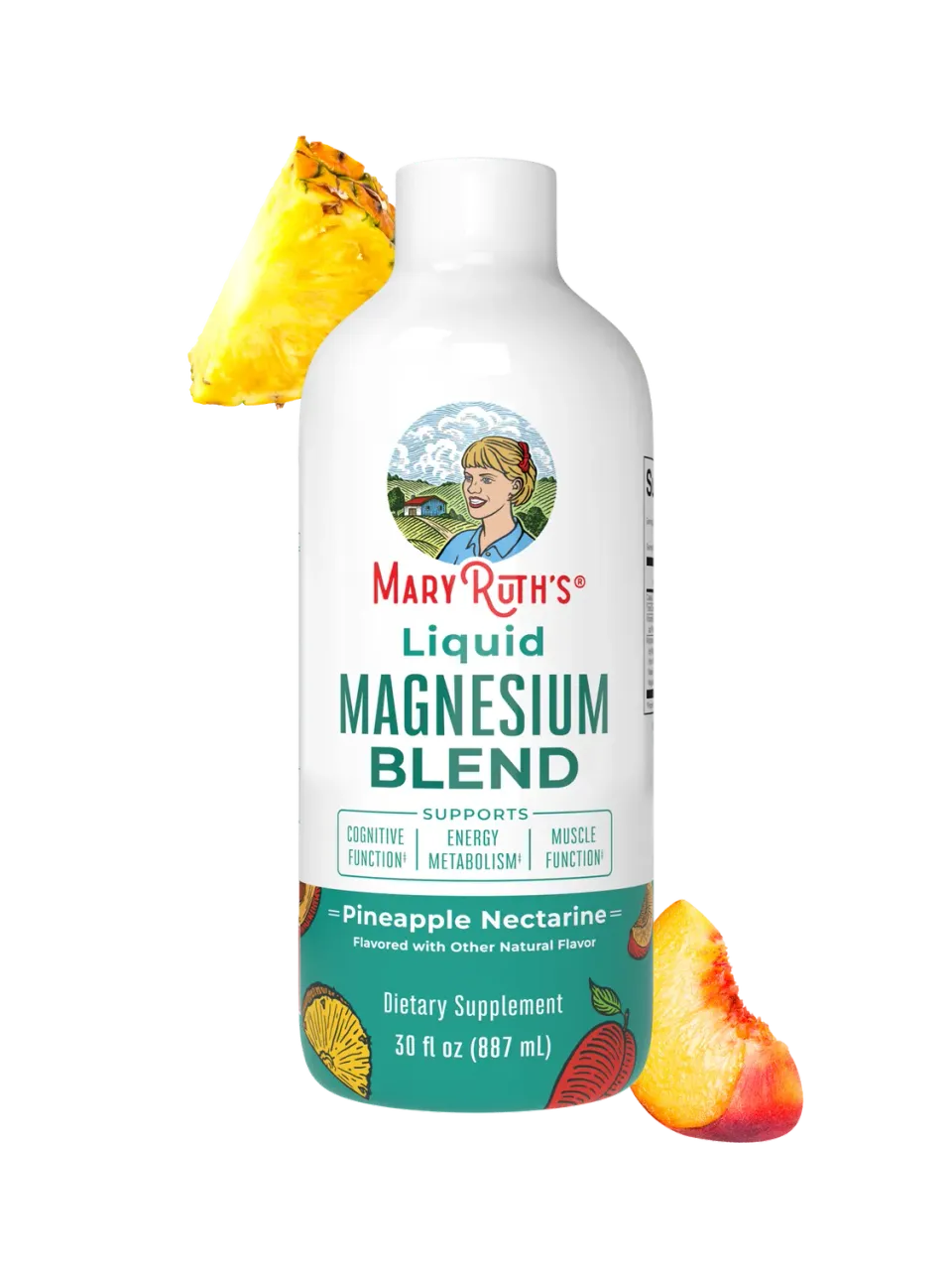 MaryRuth's Magnesium Blend flytende ananas 4 typer
