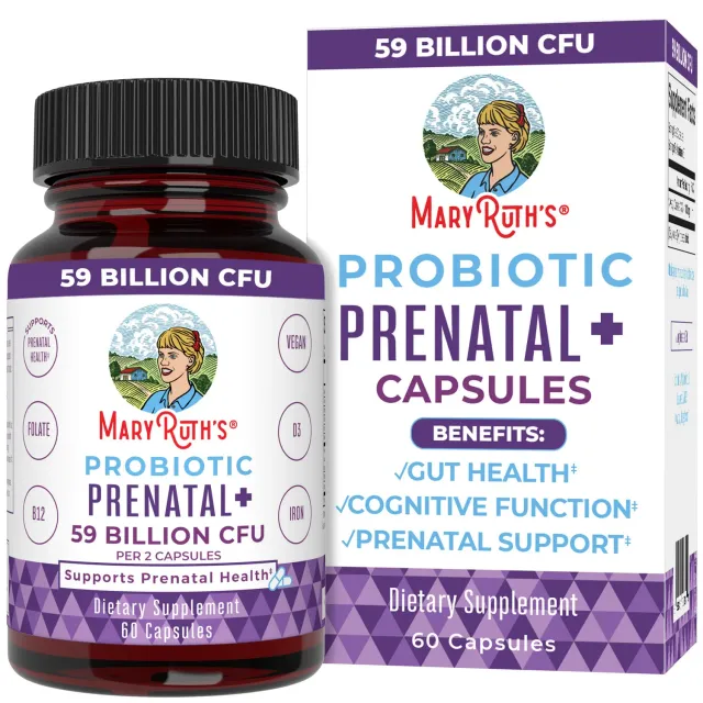MaryRuth's Probiotic Prenatal+ kapsler gravid 30 doser folat