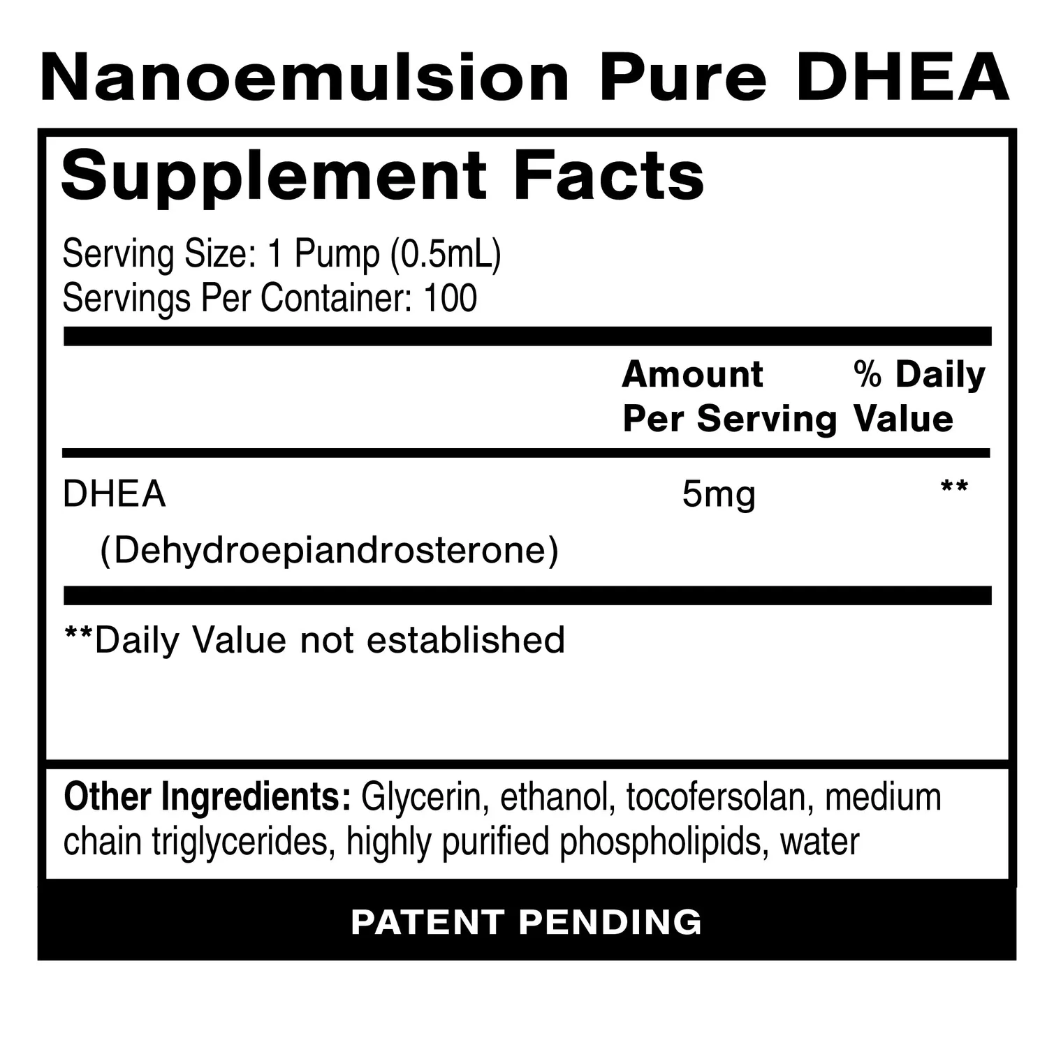 Quicksilver Pure DHEA dråper 50 ml hormon