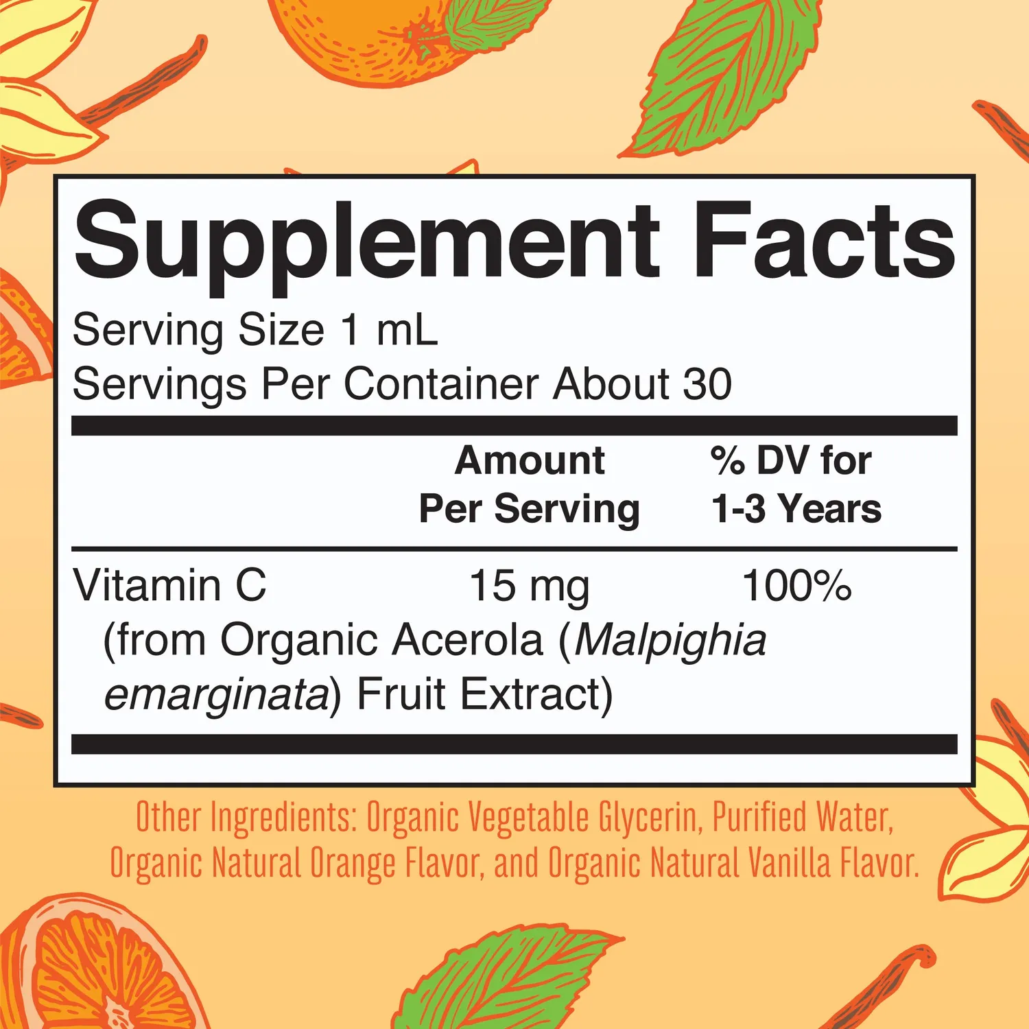 MaryRuth's Toddler Vitamin C dråper 1-3 år organisk
